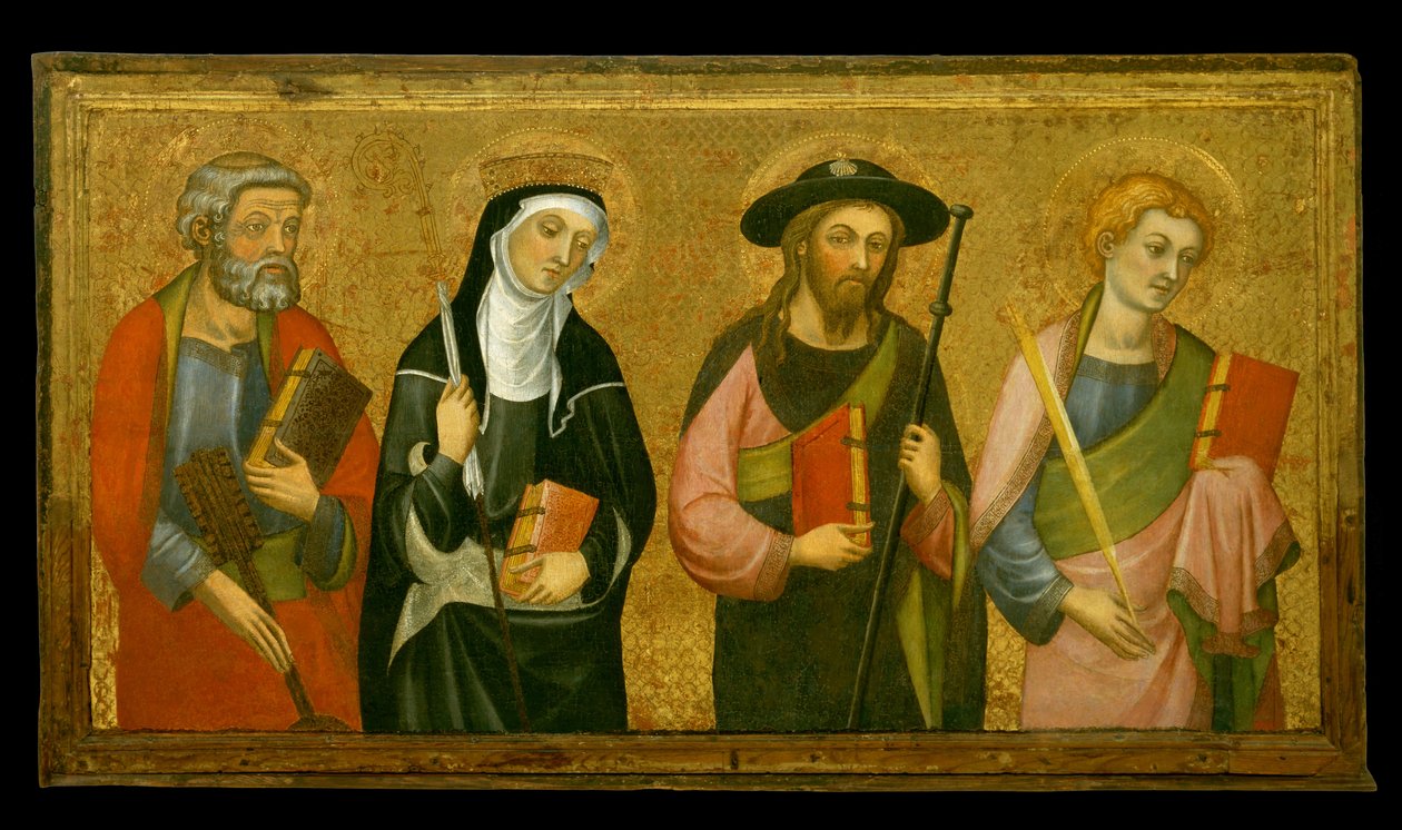 San Pedro, Santa Clara, Santiago el Mayor y San Juan Evangelista de Pere Serra