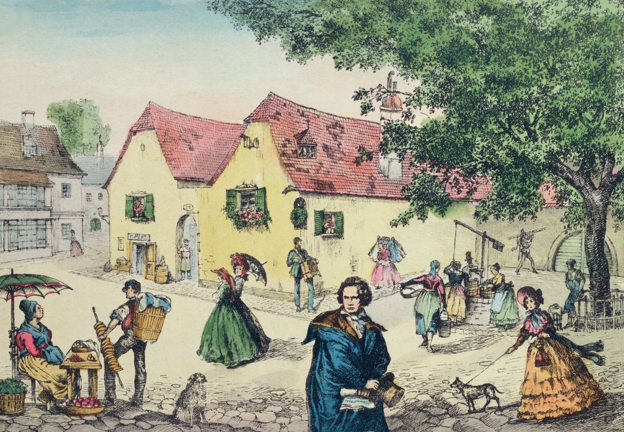 Casa del Testamento de Heiligenstadt en Viena donde Beethoven se alojó en un intento de curar su sordera de Perger
