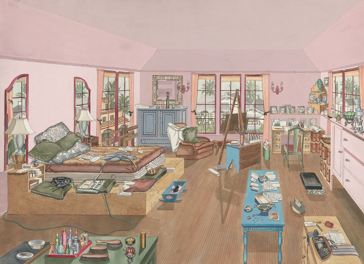 Dormitorio, 1940, 1935-1942 de Perkins Harnly