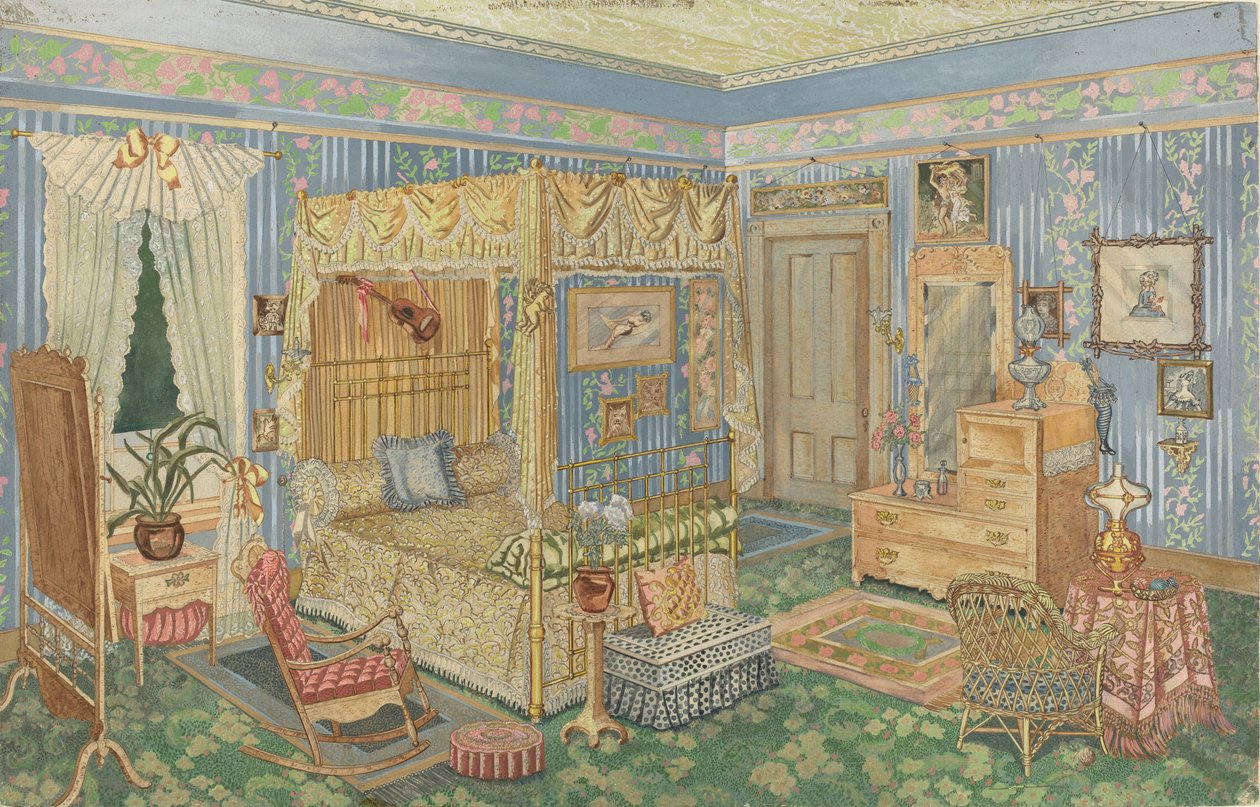 Dormitorio de mujer, 1935-1942 de Perkins Harnly