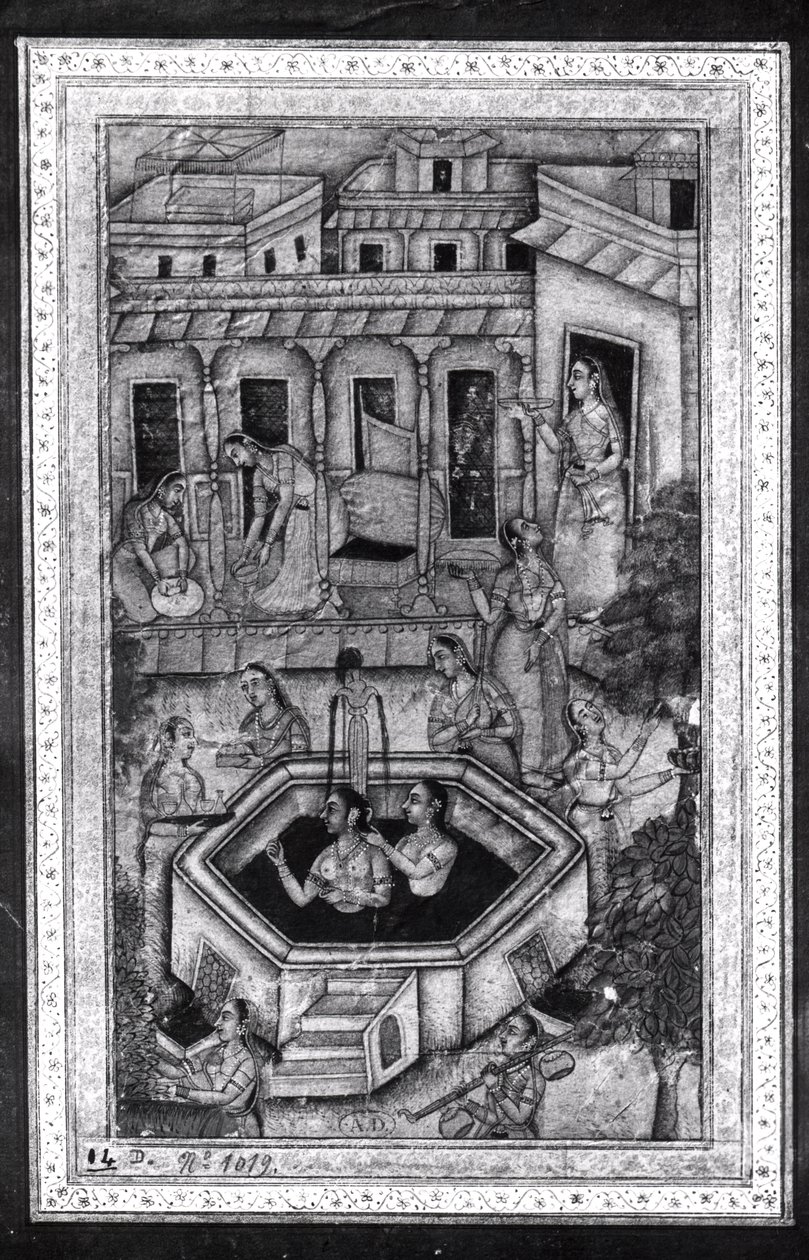Mujeres bañándose de Persian School