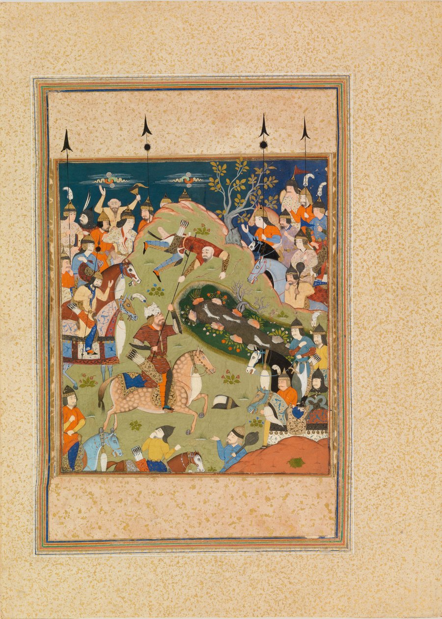 Escenas de batalla de Persian School