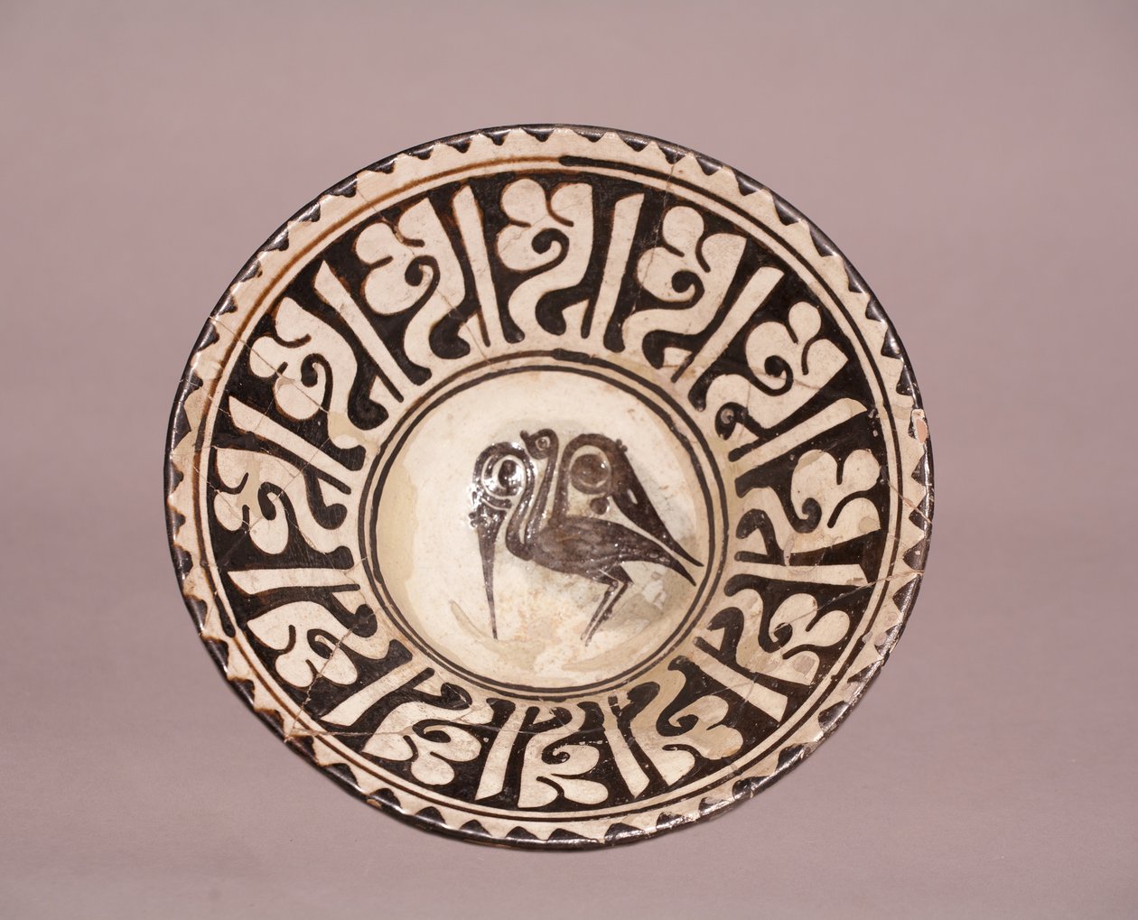 Cuenco (con diseño de pájaro) de Persian School