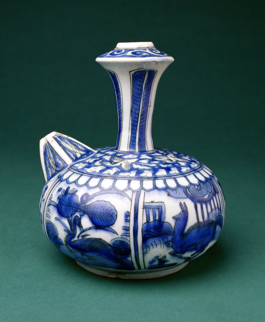 Kendi azul y blanco safávida, 1600-50 de Persian School