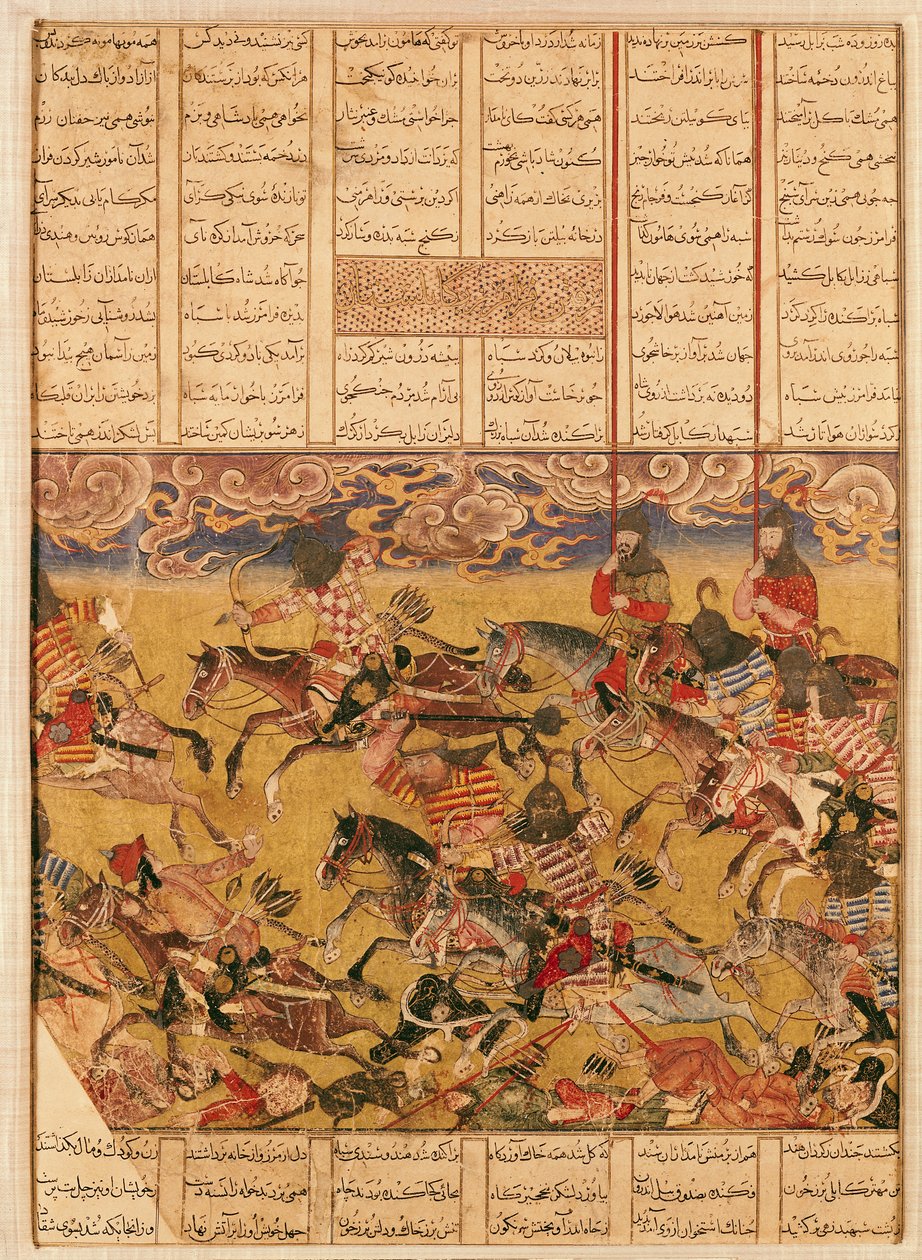 La Carga de los Caballeros de Faramouz, ilustración del 