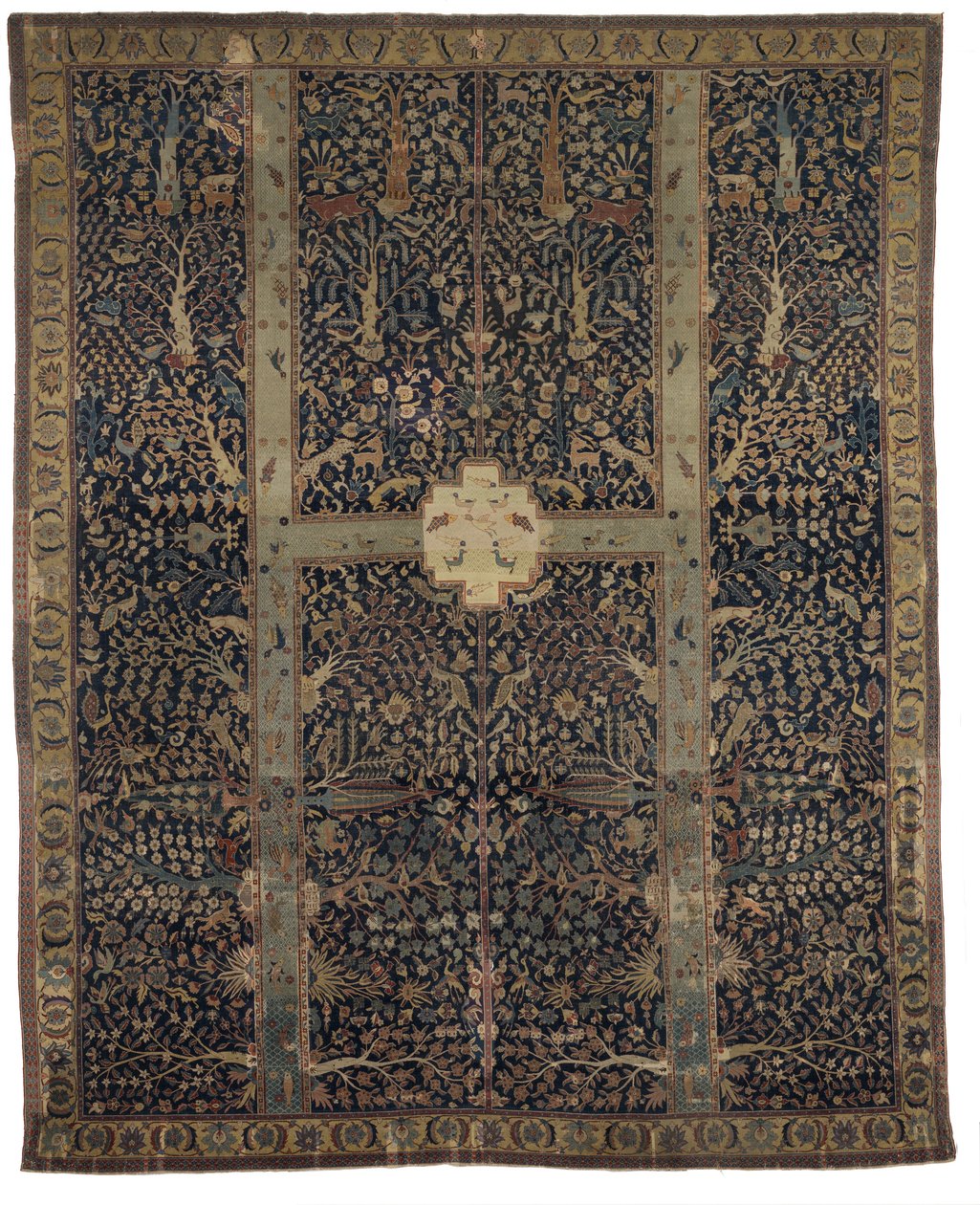 La alfombra del jardín Wagner, principios del siglo XVII de Persian School