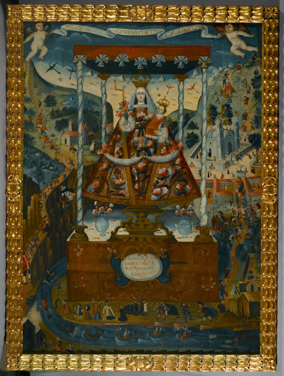 Nuestra Señora de Cocharcas Bajo el Baldaquino, Cuzco, 1765 de Peruvian School