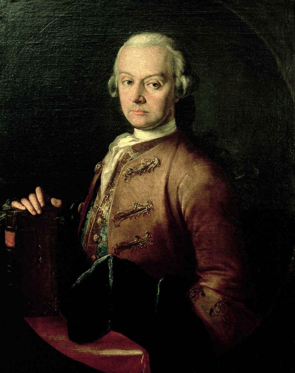 Johann Georg Leopold Mozart (1719-87), padre de Wolfgang Amadeus, 1765 de Peter Anton Lorenzoni