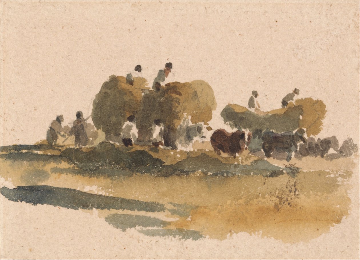 Carros de heno de Peter de Wint