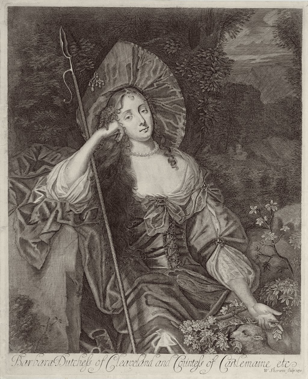 Barbara Duquesa de Cleveland (1641-1709) como Pastora de Peter Lely