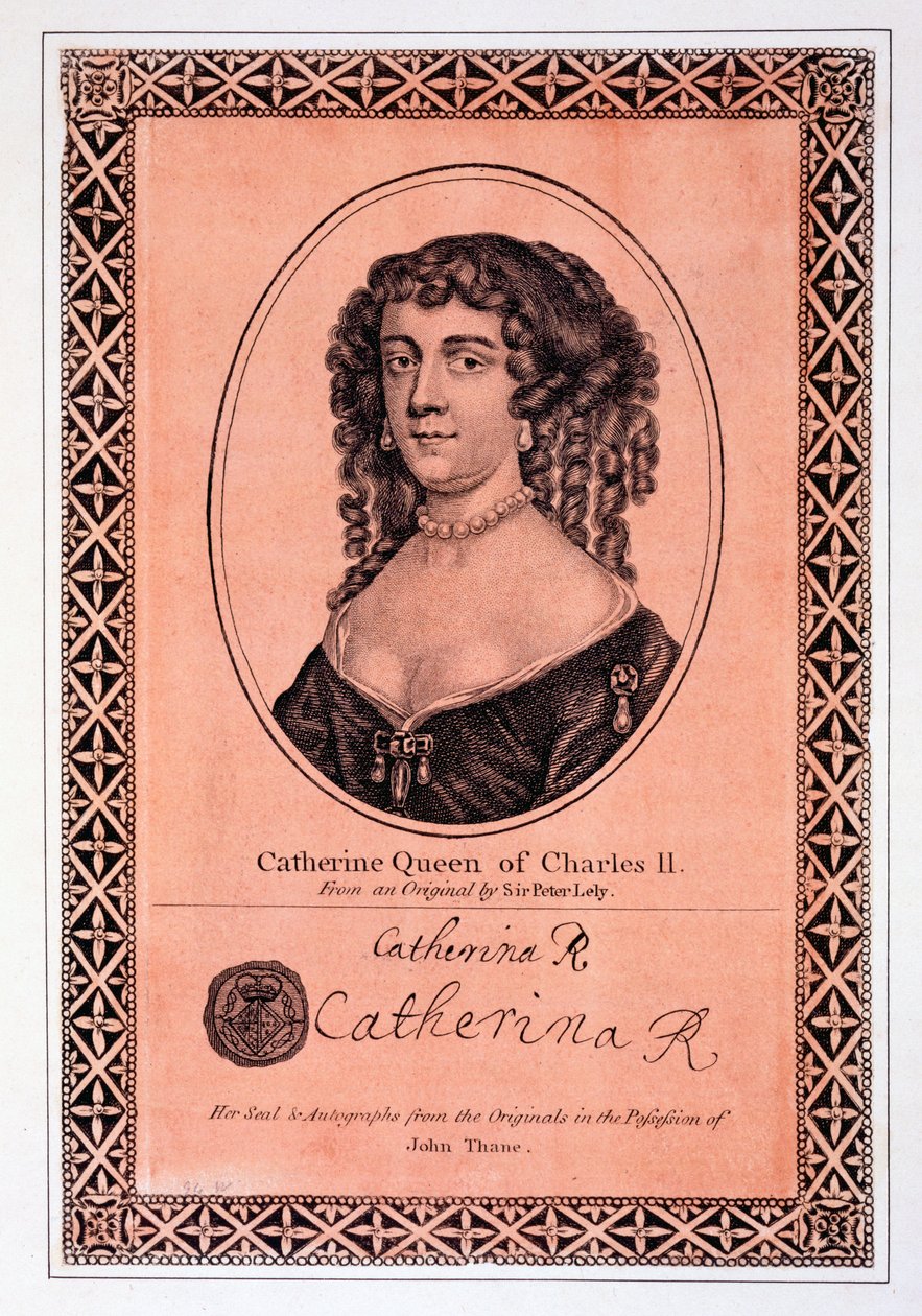 Catarina de Braganza, reina de Carlos II de Peter Lely