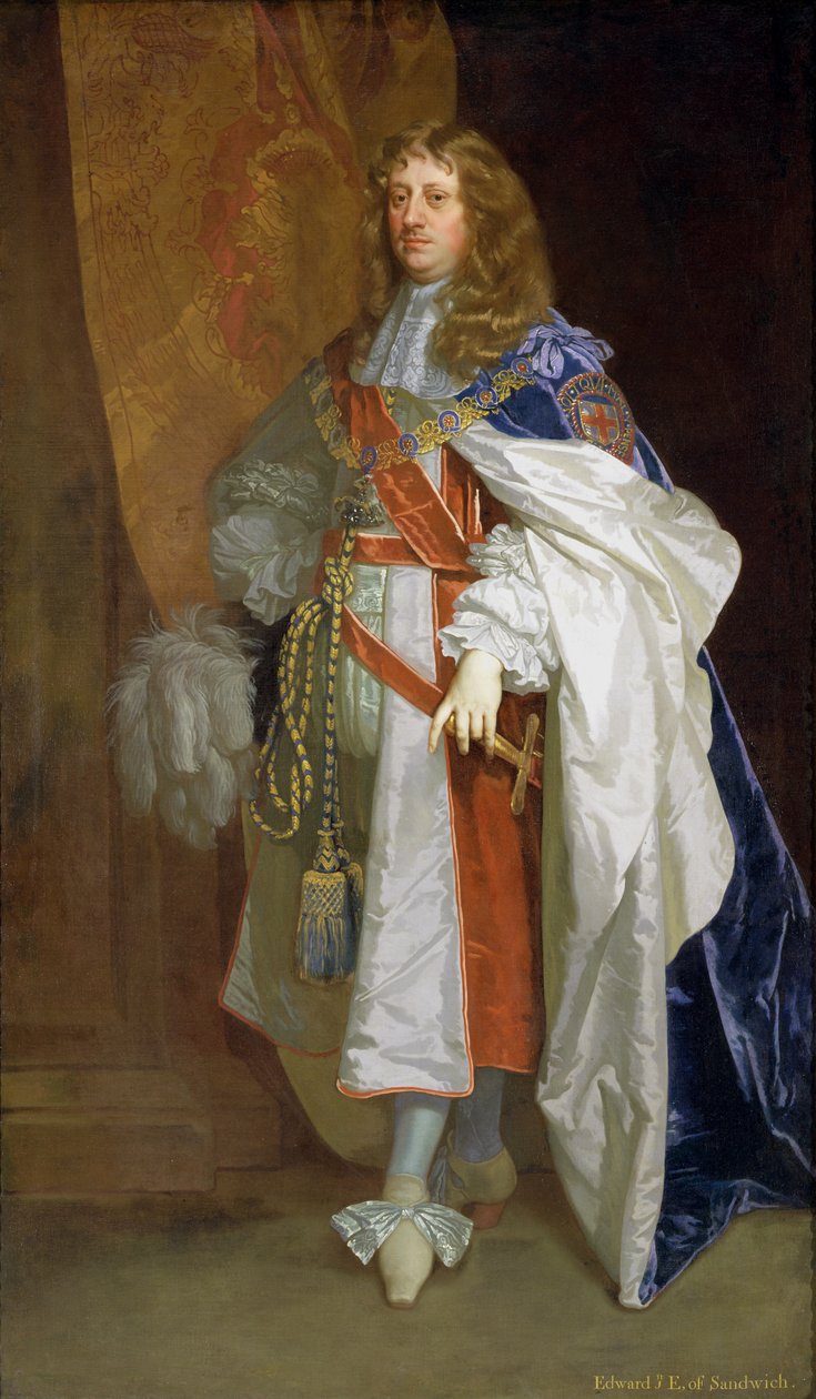 Edward Montagu, primer conde de Sandwich, c.1660-65 de Peter Lely