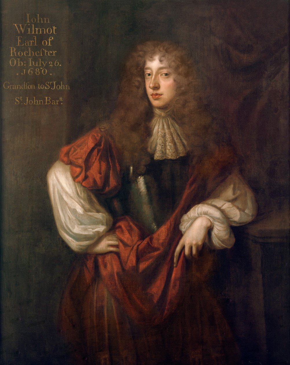 Retrato de John Wilmot (1647-80) 2º Conde de Rochester de Peter Lely
