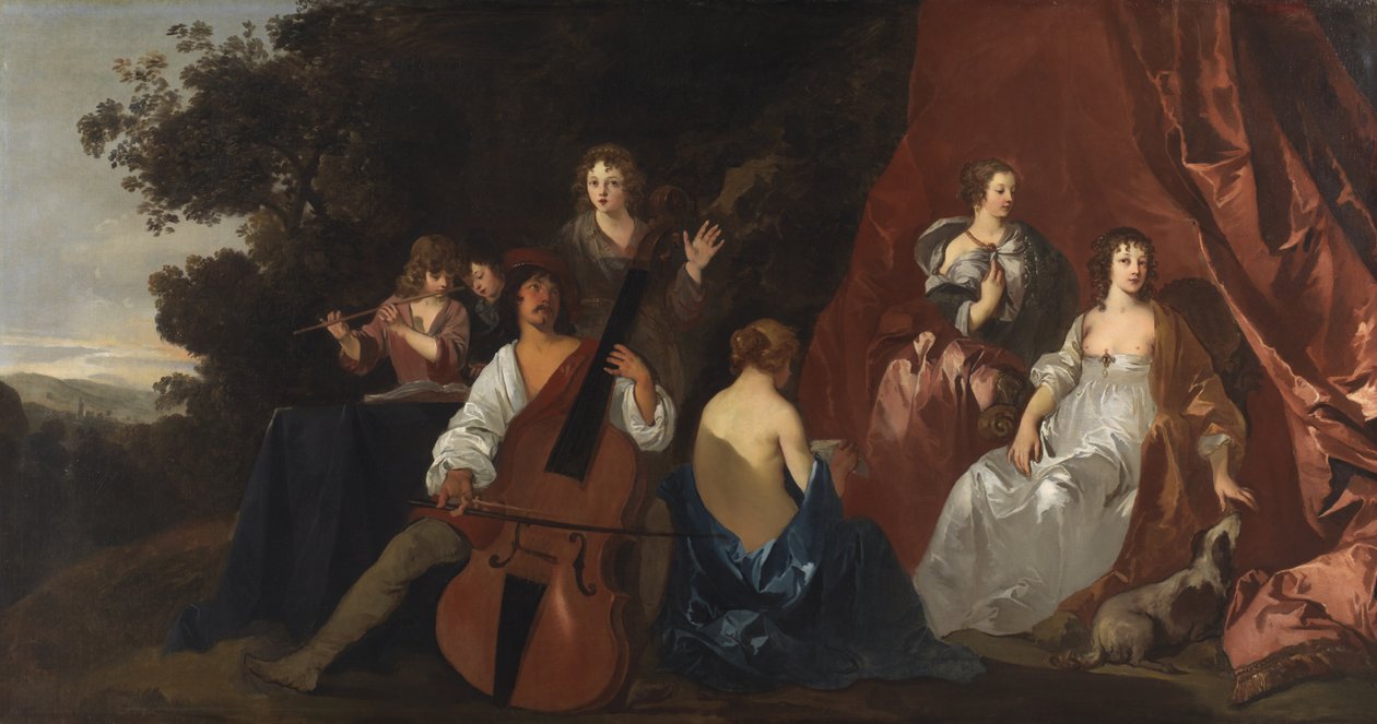 El concierto (Lely y su familia) 1640-49 de Peter Lely