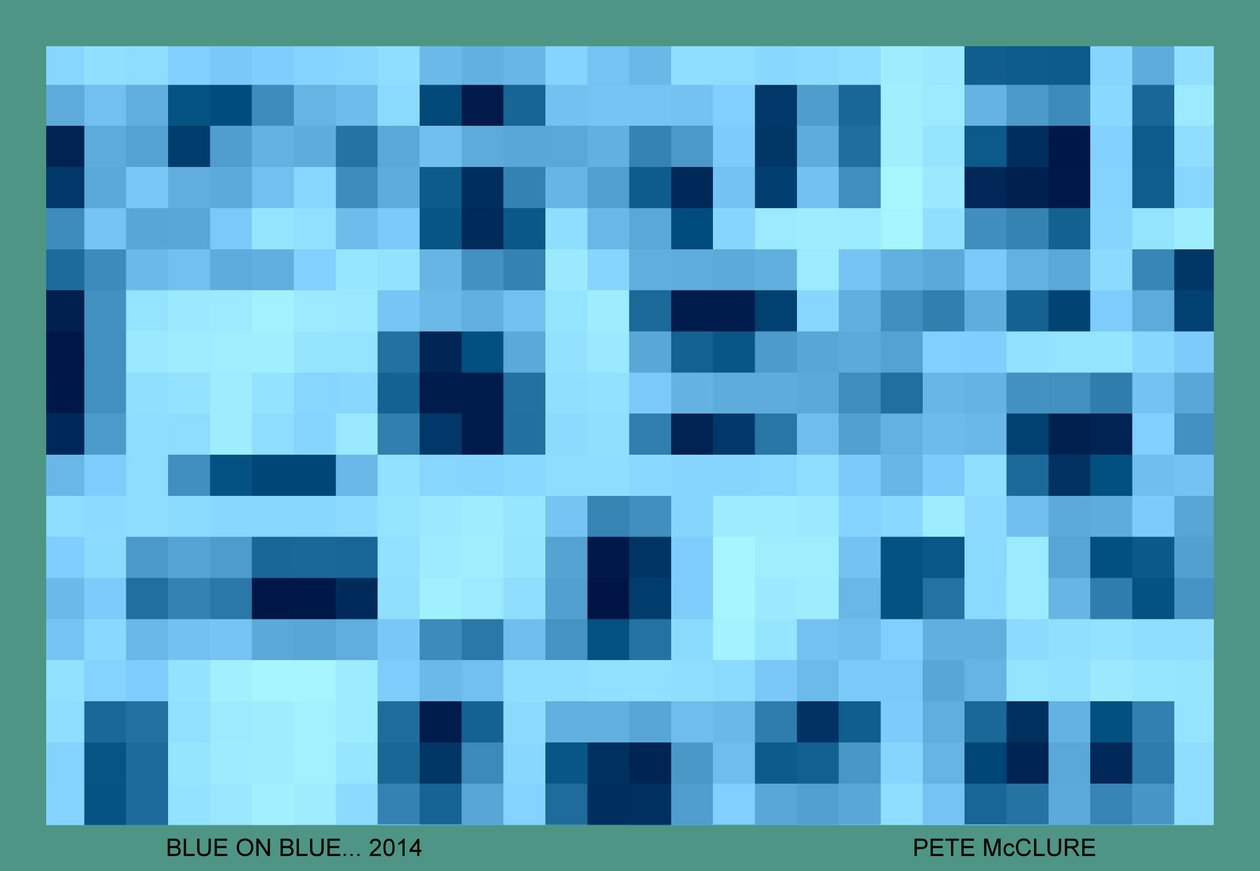 AZUL SOBRE AZUL, 2014 de Peter McClure