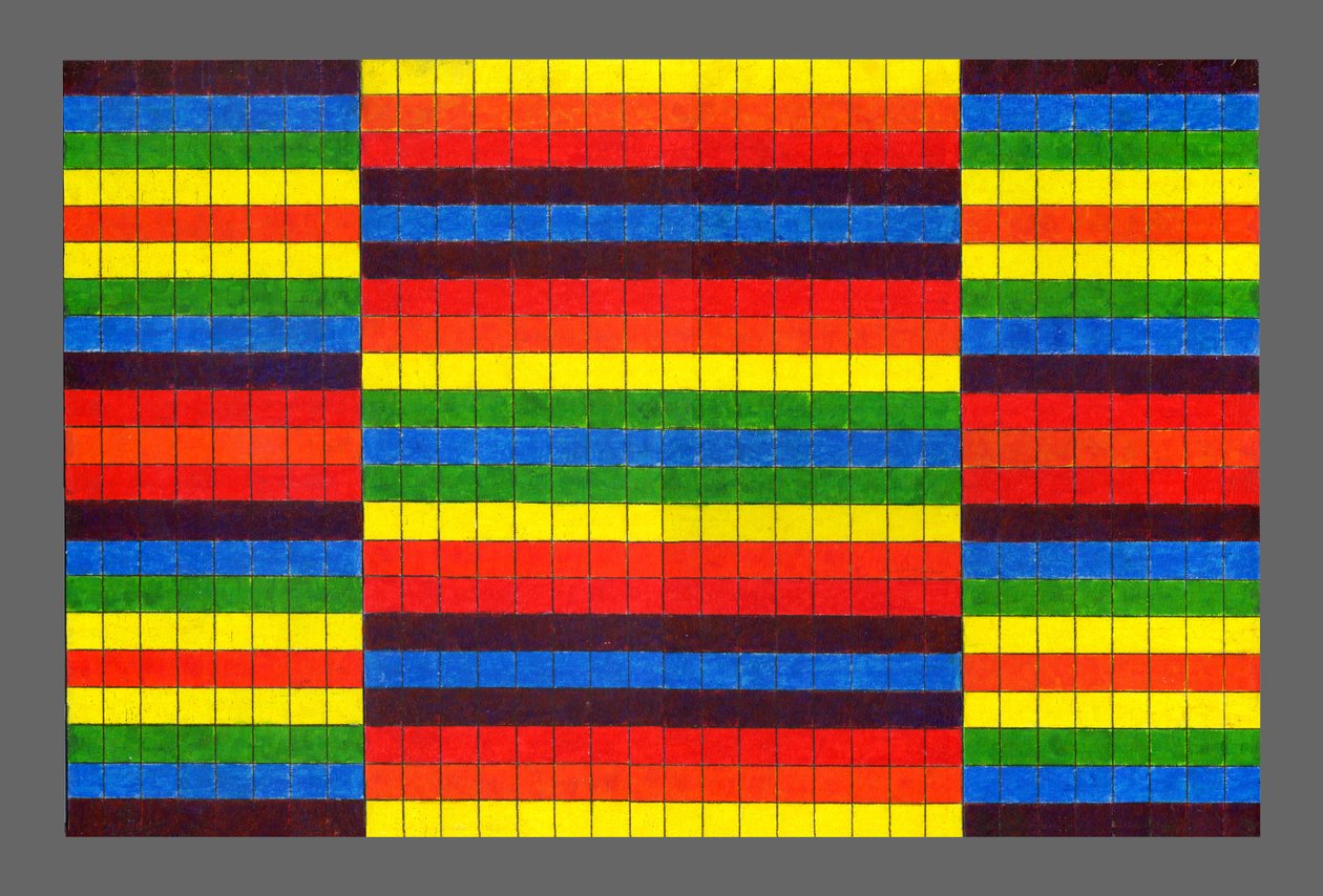 Tríptico a rayas, 2009 de Peter McClure