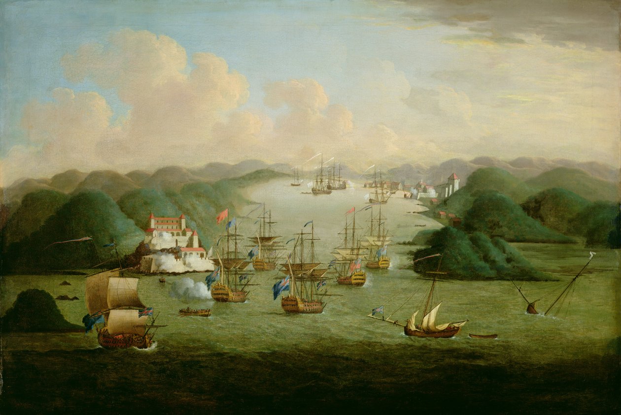 Captura de Porto Bello en 1739 de Peter Monamy