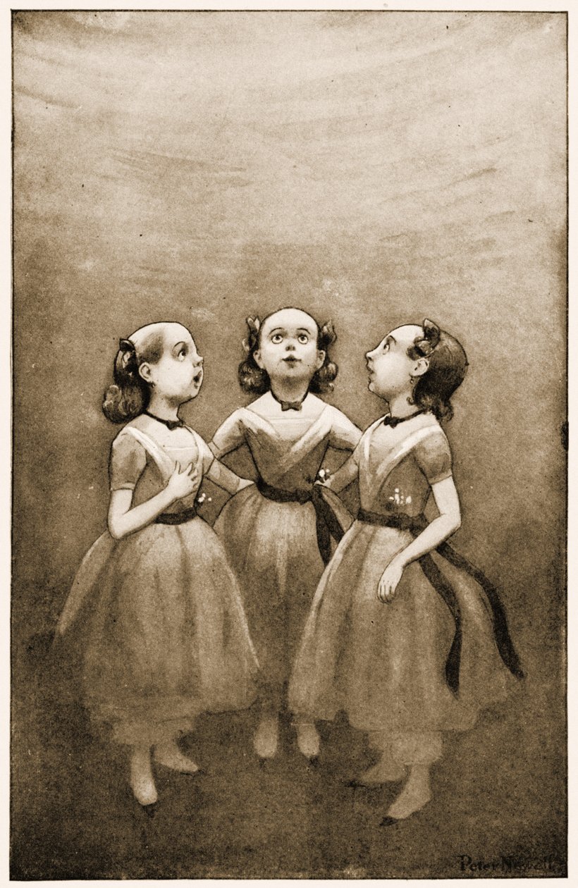 Vivían en el fondo de un pozo, ilustración para Las aventuras de Alicia en el país de las maravillas de Lewis Carroll, 1901 de Peter Newell