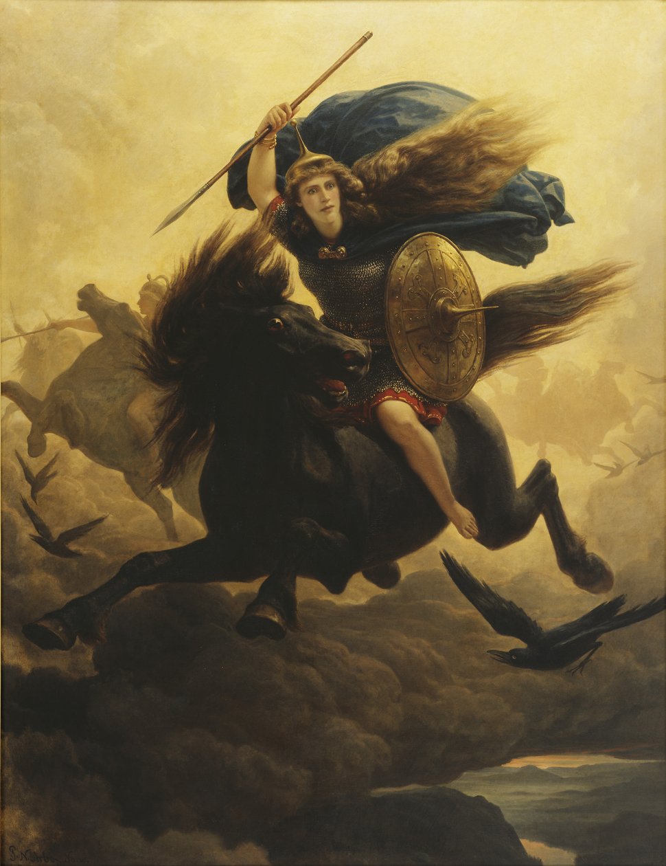 Valquiria, 1865 de Peter Nicolai Arbo