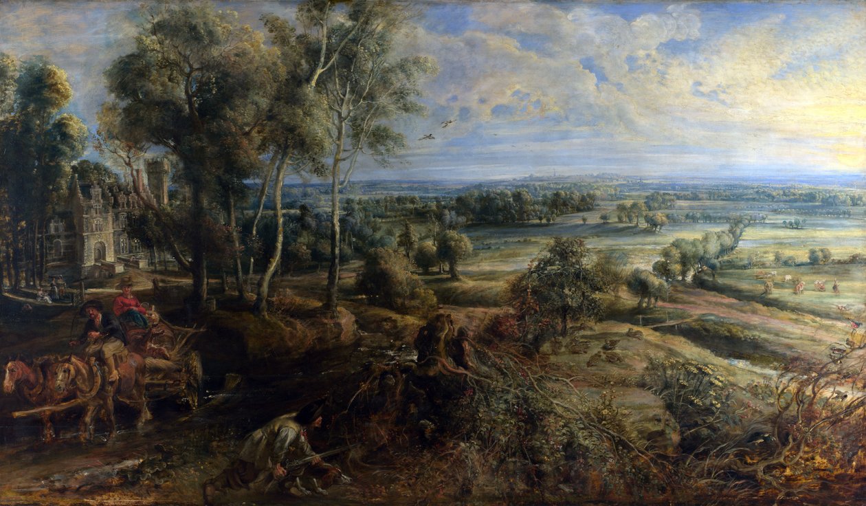 Vista de Het Steen en la madrugada de Peter Paul Rubens