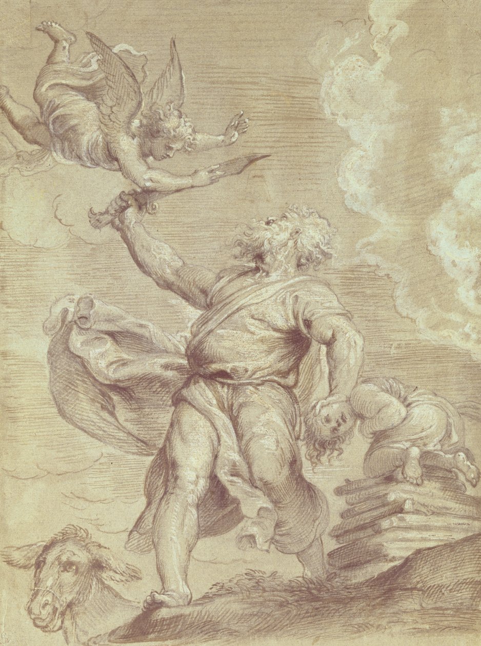 El Sacrificio de Isaac por Abraham, después de Tiziano de Peter Paul Rubens