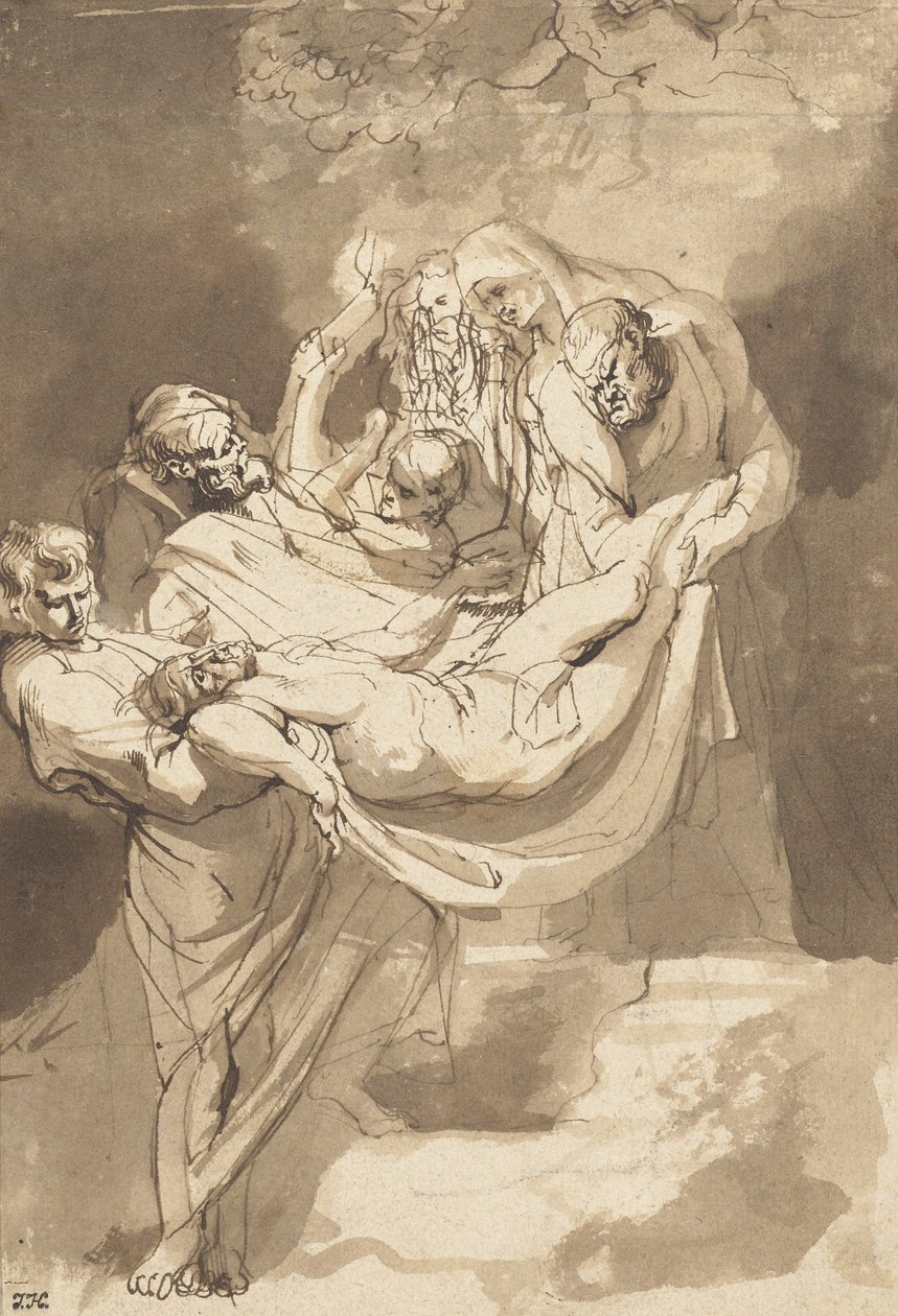 Deposición de Cristo en la tumba, 1615-17 de Peter Paul Rubens