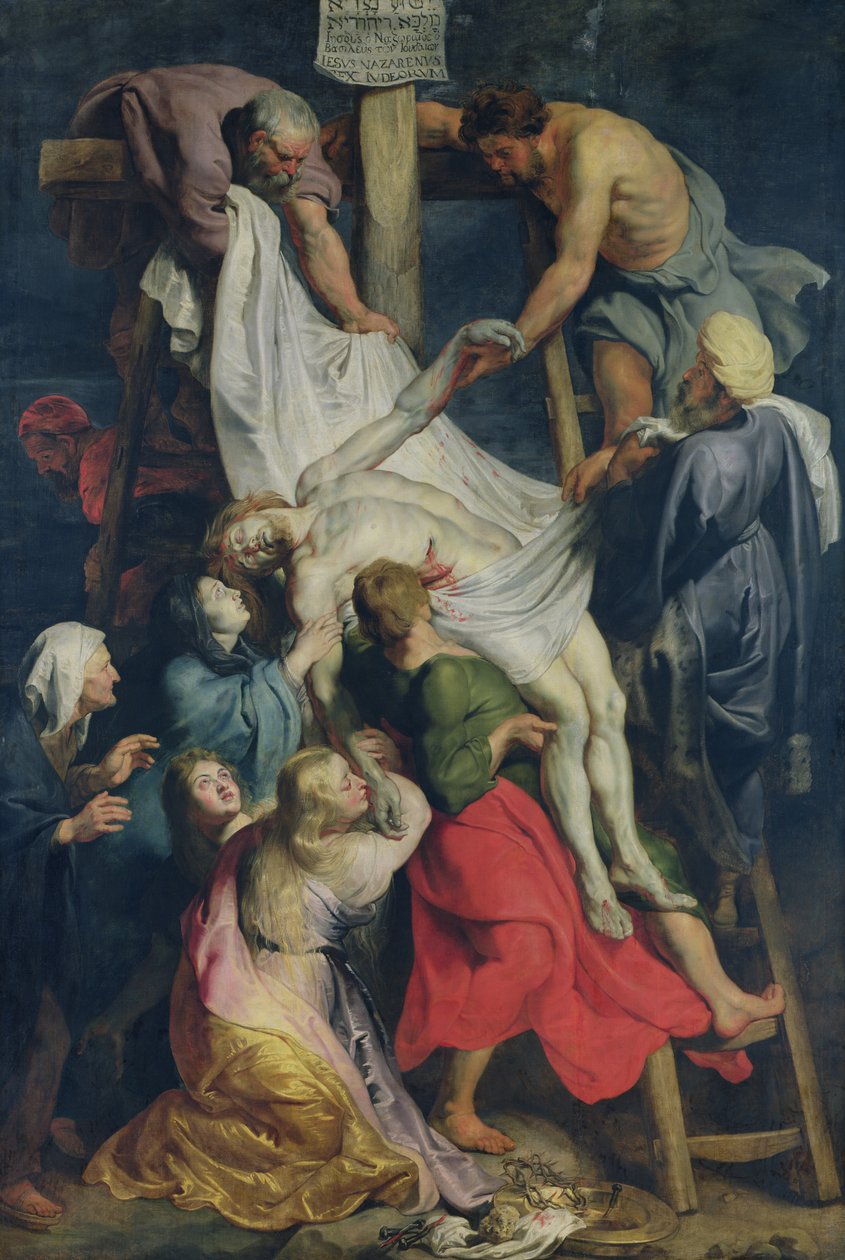Descendimiento de la cruz, 1617 de Peter Paul Rubens