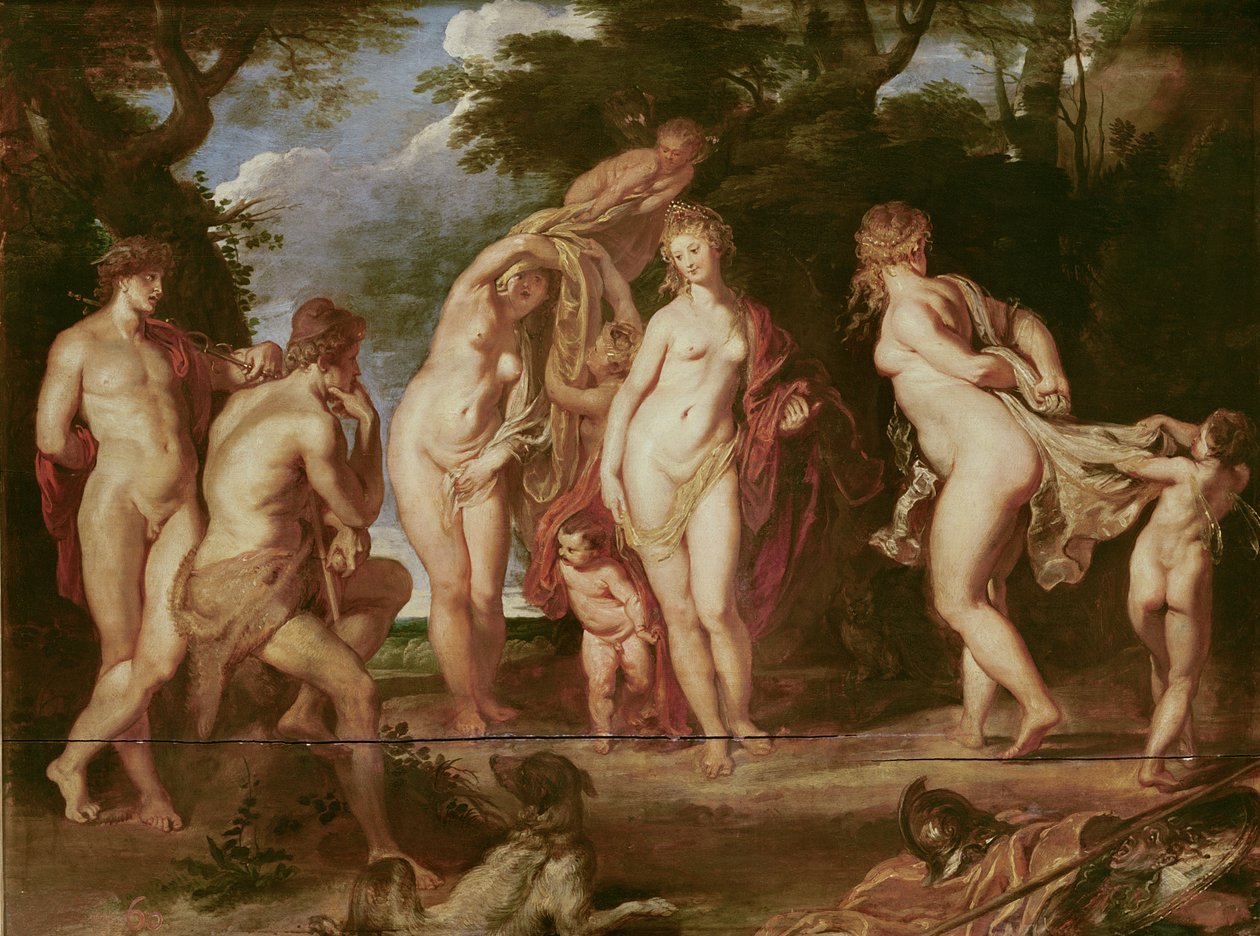 El juicio de Paris, c.1605 de Peter Paul Rubens