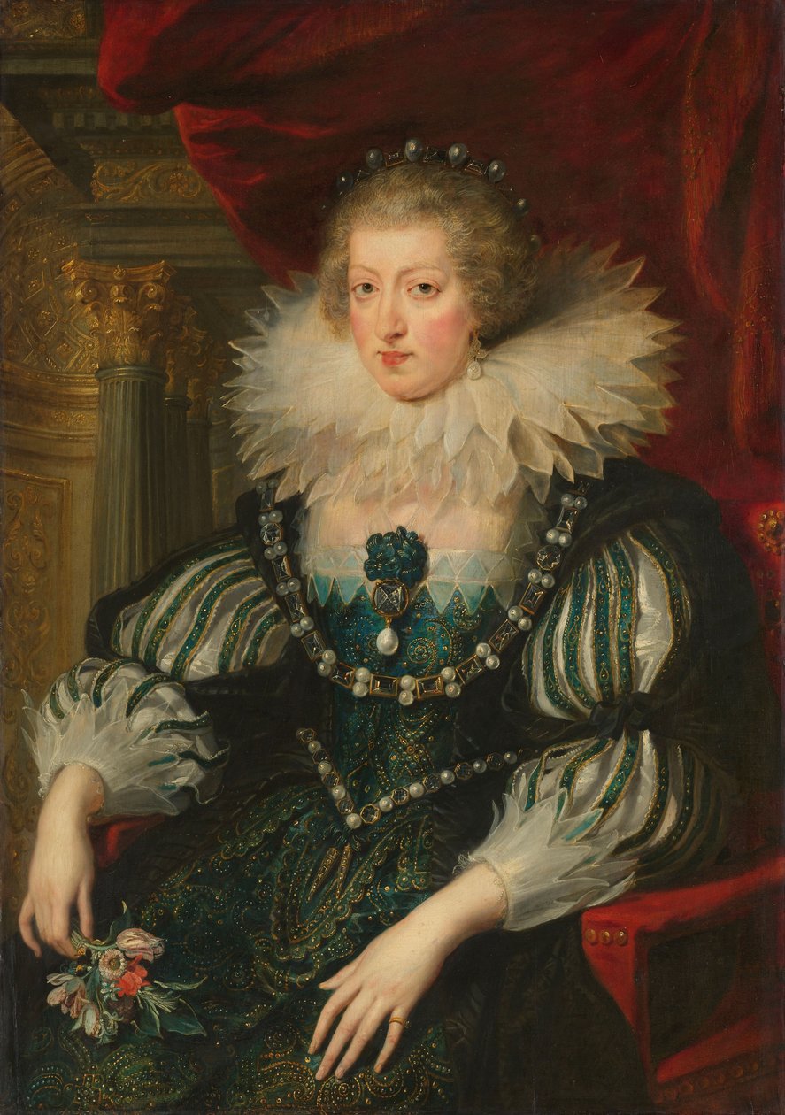 Retrato de Ana de Austria (1601-66) Infanta de España, Reina de Francia y Navarra de Peter Paul Rubens