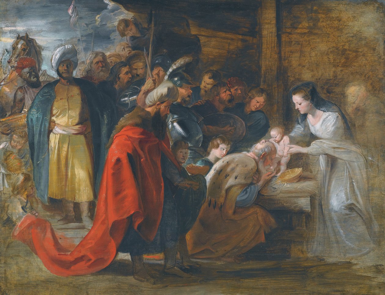 Estudio para la Adoración de los Magos de Peter Paul Rubens