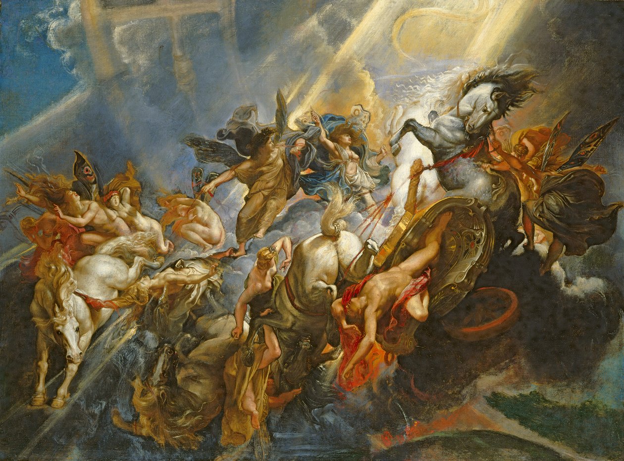La caída de Faetón, c.1604-05 de Peter Paul Rubens