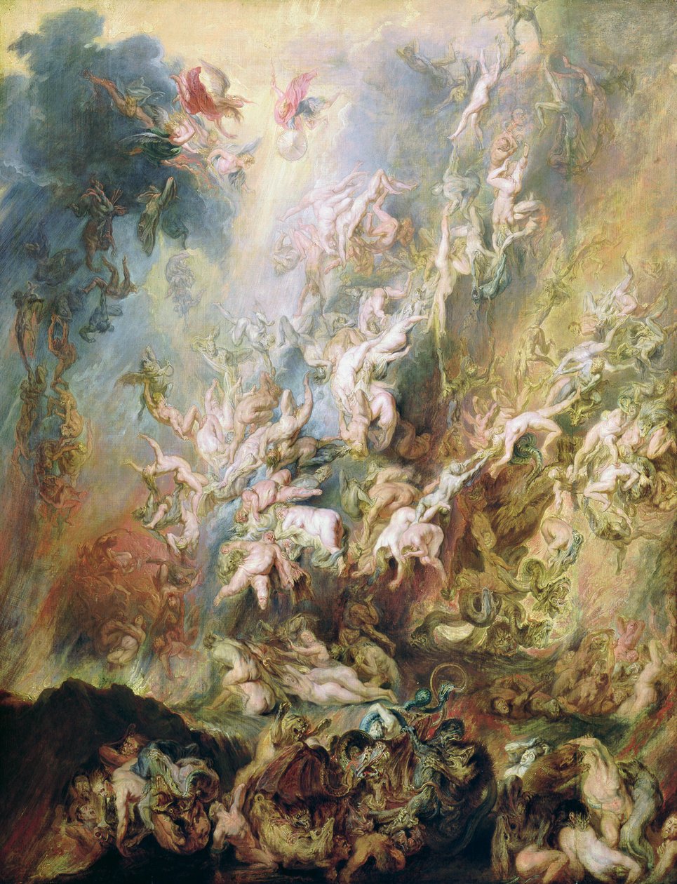 La Caída de los Condenados de Peter Paul Rubens