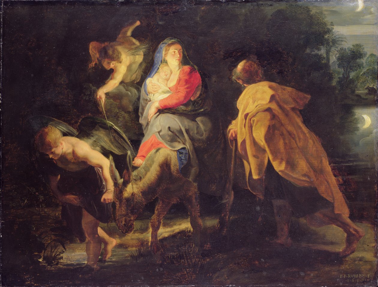 La huida a Egipto, 1614 | Peter Paul Rubens
