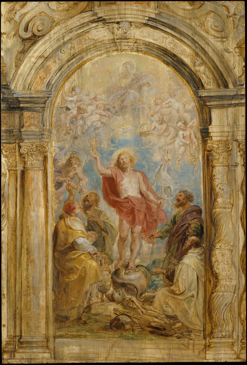 La glorificación de la Eucaristía, c.1630-32 de Peter Paul Rubens