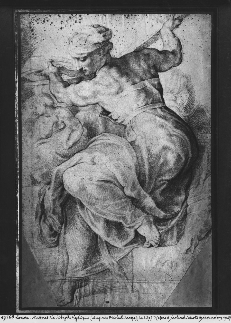 La Sibila Libia, después de Miguel Ángel Buonarroti de Peter Paul Rubens