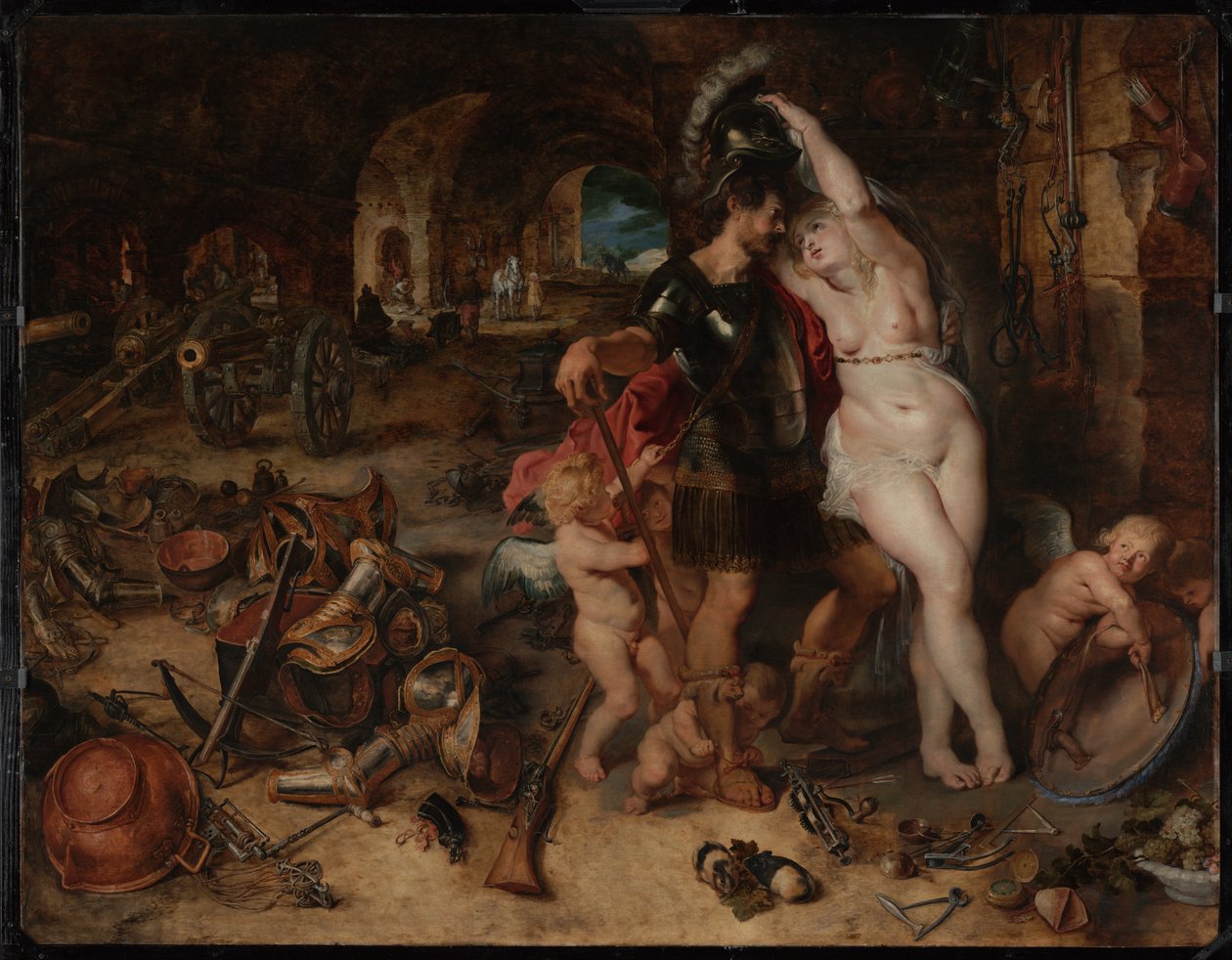 El regreso de la guerra: Marte desarmado por Venus de Peter Paul Rubens