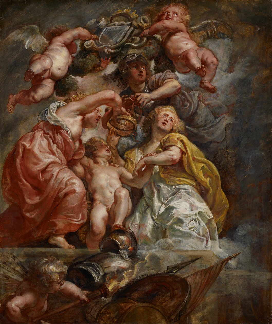 La unión de Inglaterra y Escocia (Carlos I como el Príncipe de Gales) de Peter Paul Rubens
