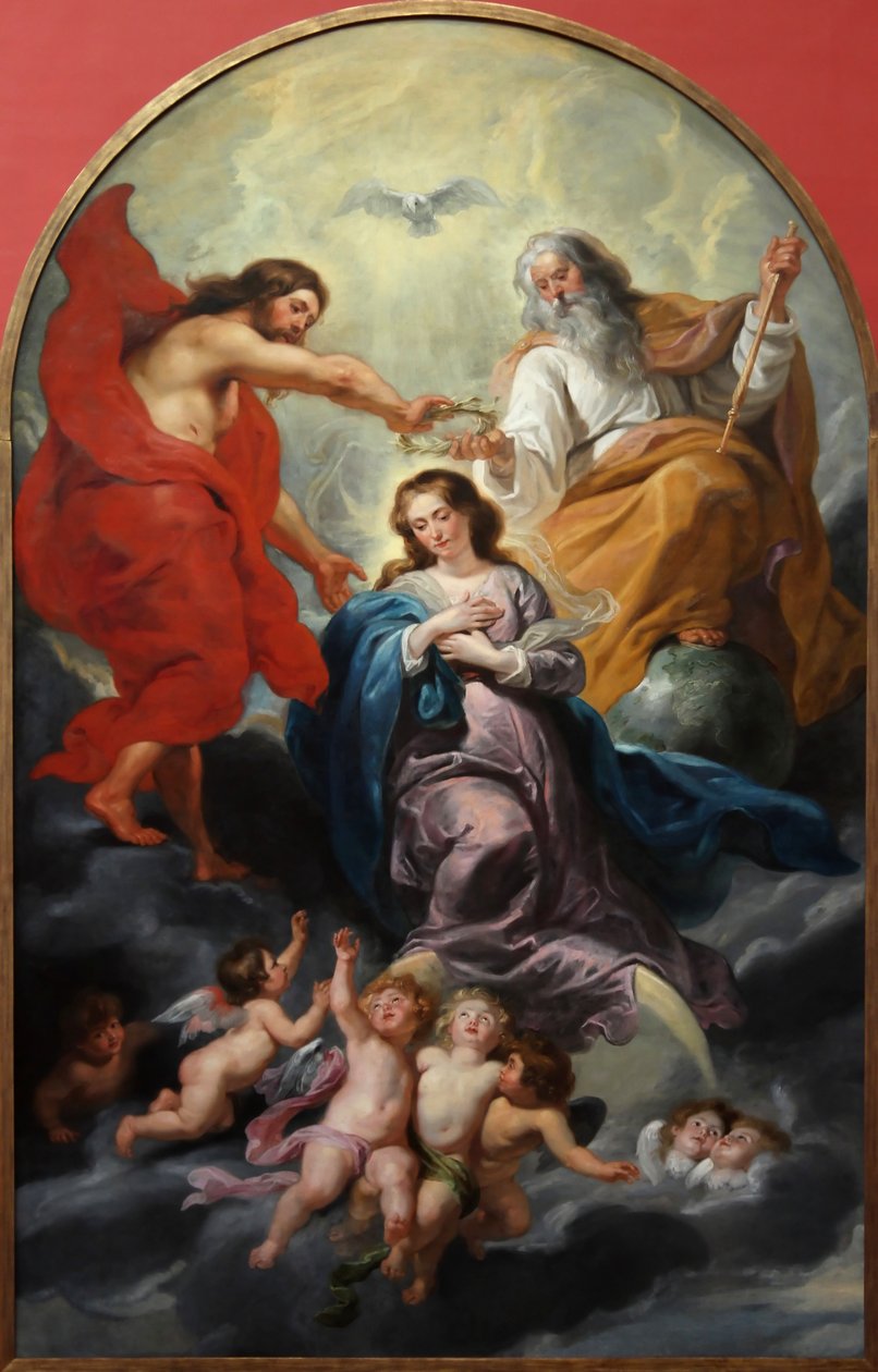 La Coronación de la Virgen de Peter Paul studio of Rubens