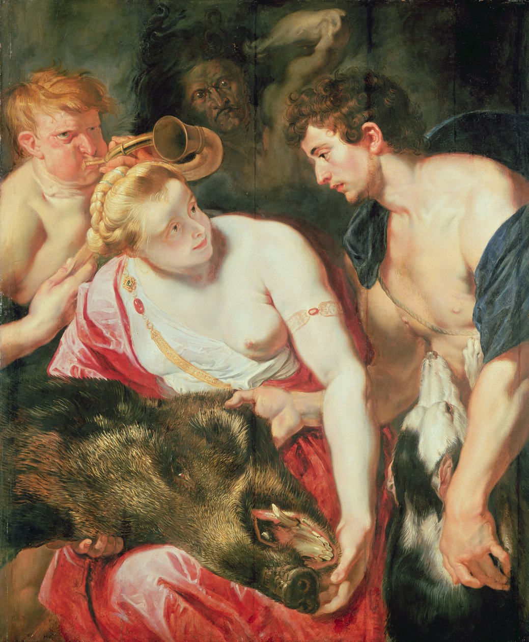 Meleagro y Atalanta de Peter Paul studio of Rubens