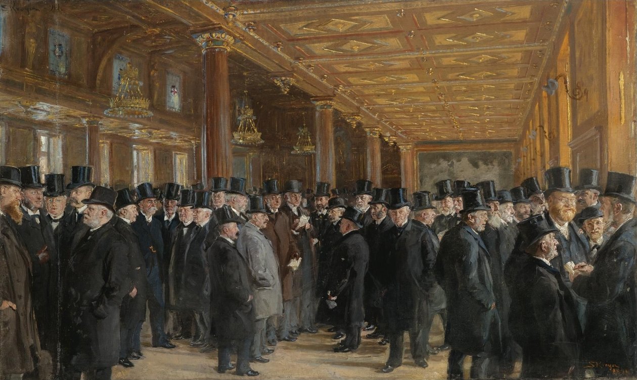 Desde el mercado de Copenhague de Peder Severin Krøyer