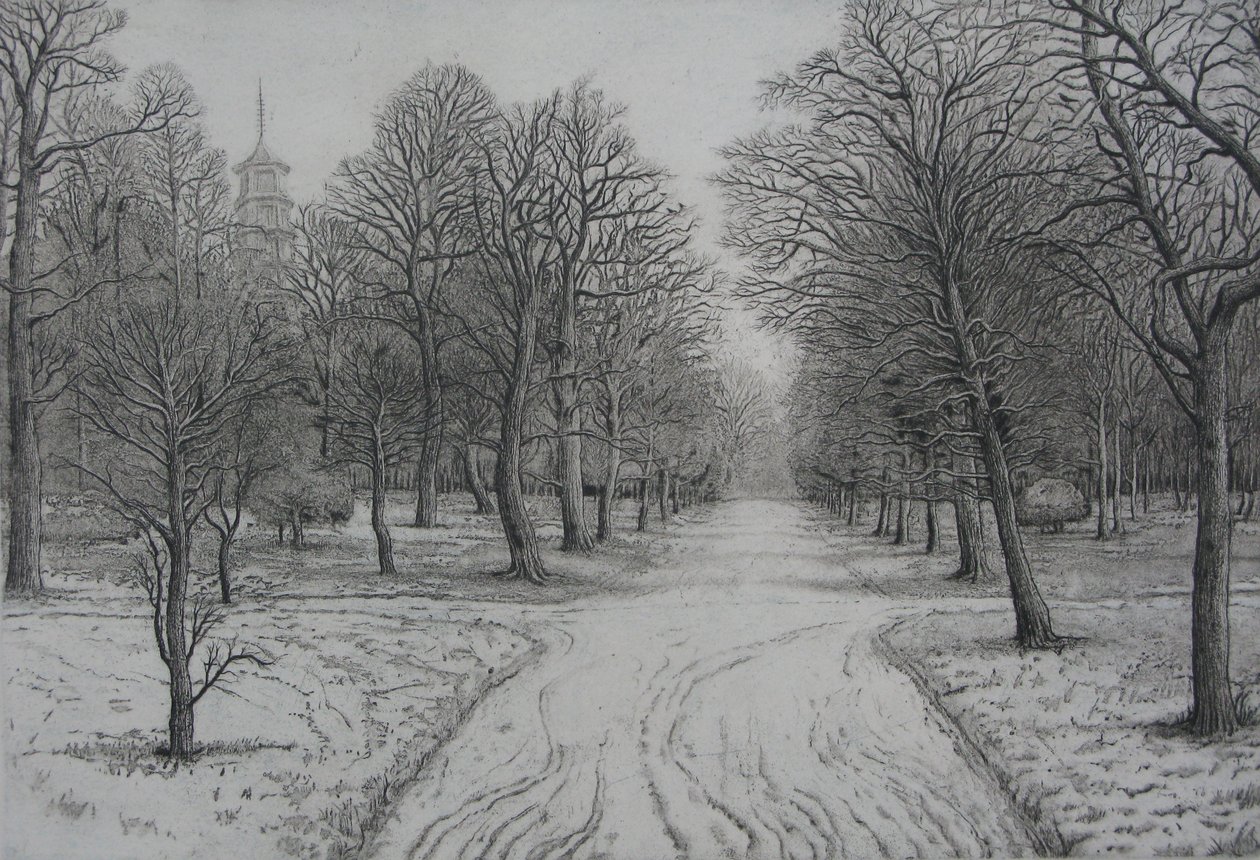 Kew Gardens en invierno de Peter A Ford