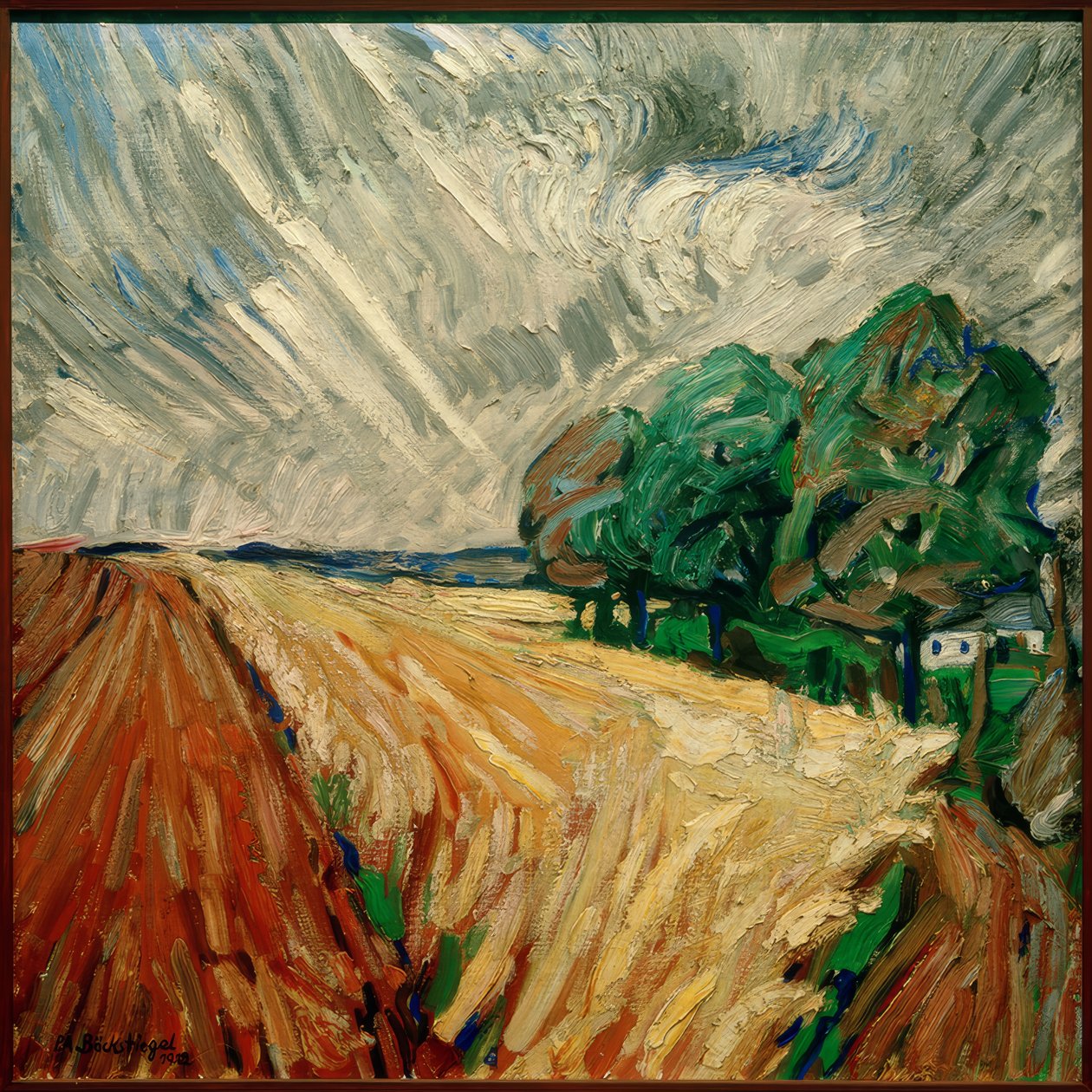 Después de la lluvia (paisaje) de Peter August Böckstiegel