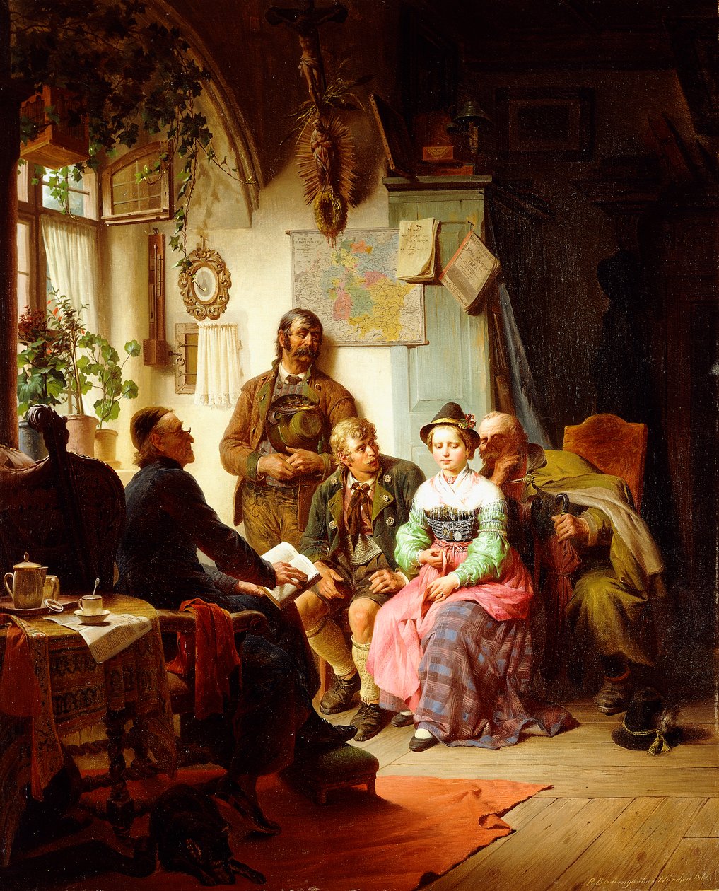 Las instrucciones del matrimonio, 1866 de Peter Baumgartner