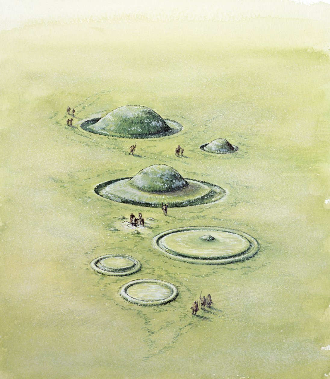 Tipos de túmulos de la Edad de Bronce, Edad de Bronce, c1990-2010 de Peter Dunn