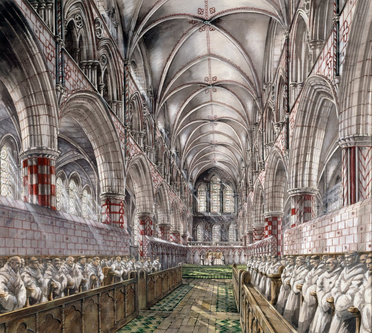 Abadía de Rievaulx, siglo XIII de Peter Dunn