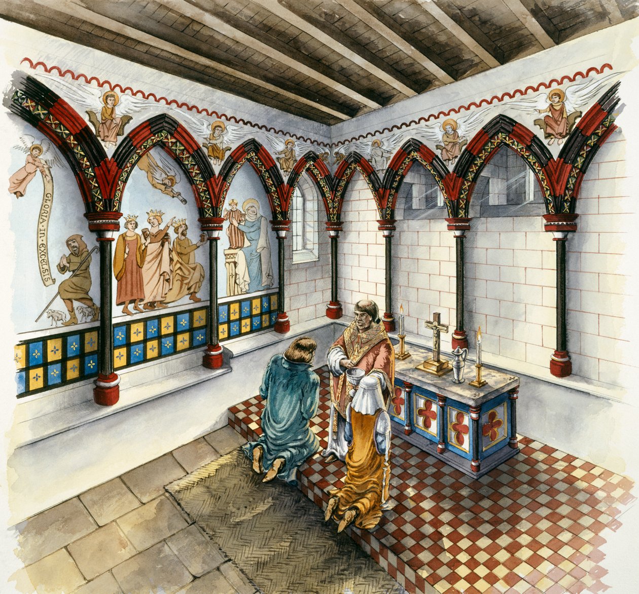 La Capilla, Torre de Clifford, finales del siglo XIV, c. 1990-2010 de Peter Dunn