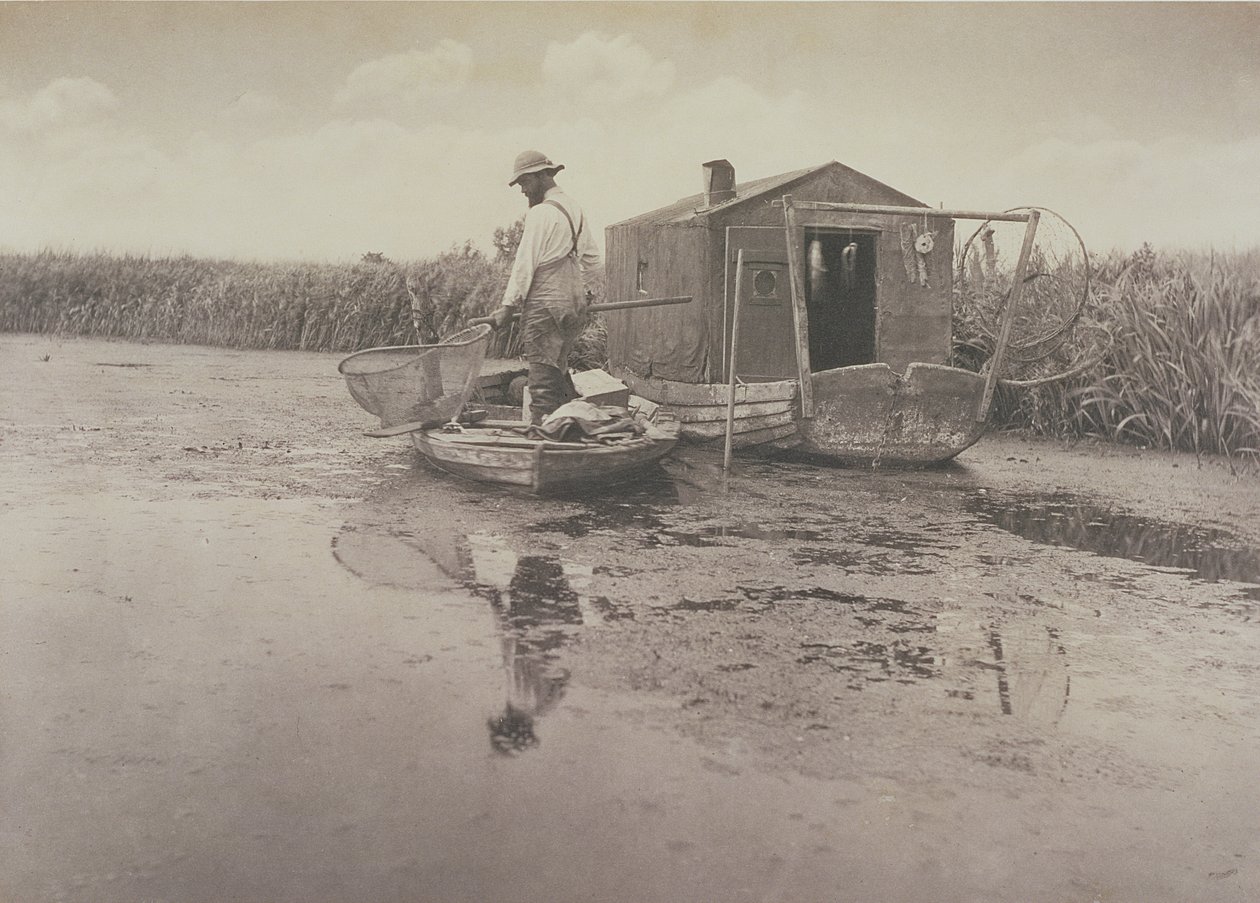 La casa del pescador de anguilas, c.1886 de Peter Emerson und Thomas Goodall