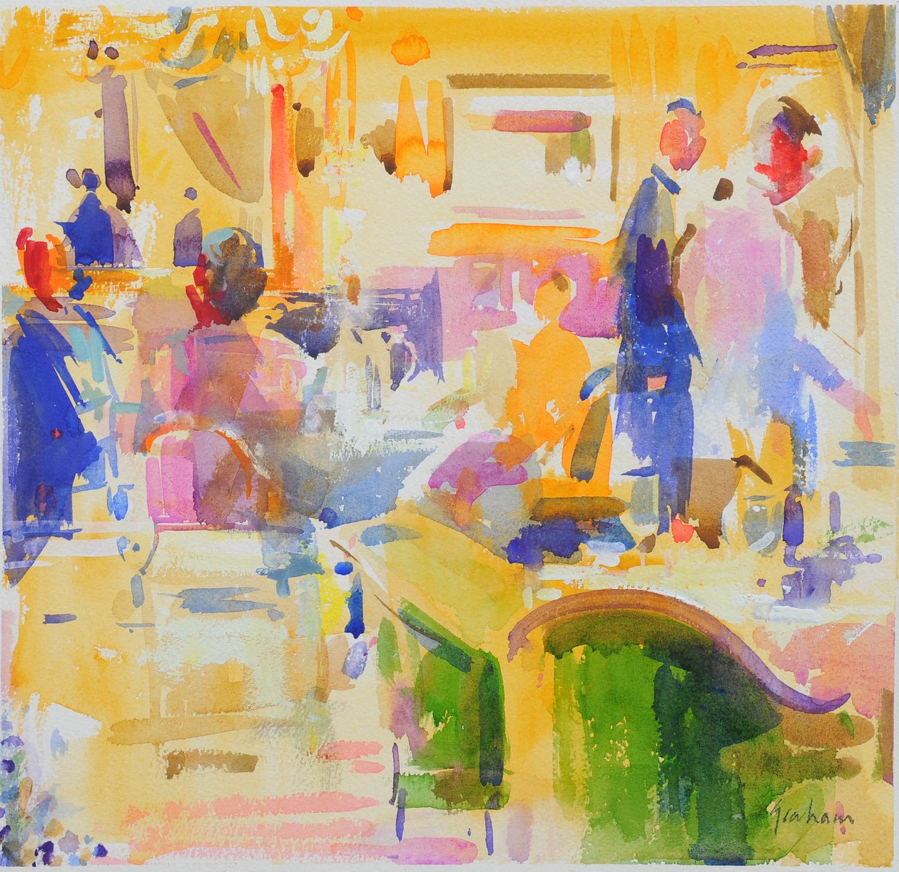 Desayuno en The Carlyle, Nueva York de Peter Graham (Contemporary)