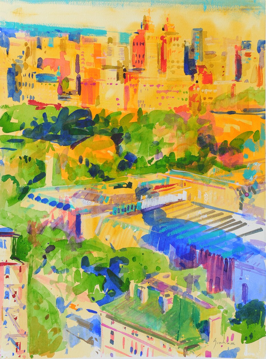 Sombras de la Quinta Avenida sobre el Metropolitano de Peter Graham (Contemporary)