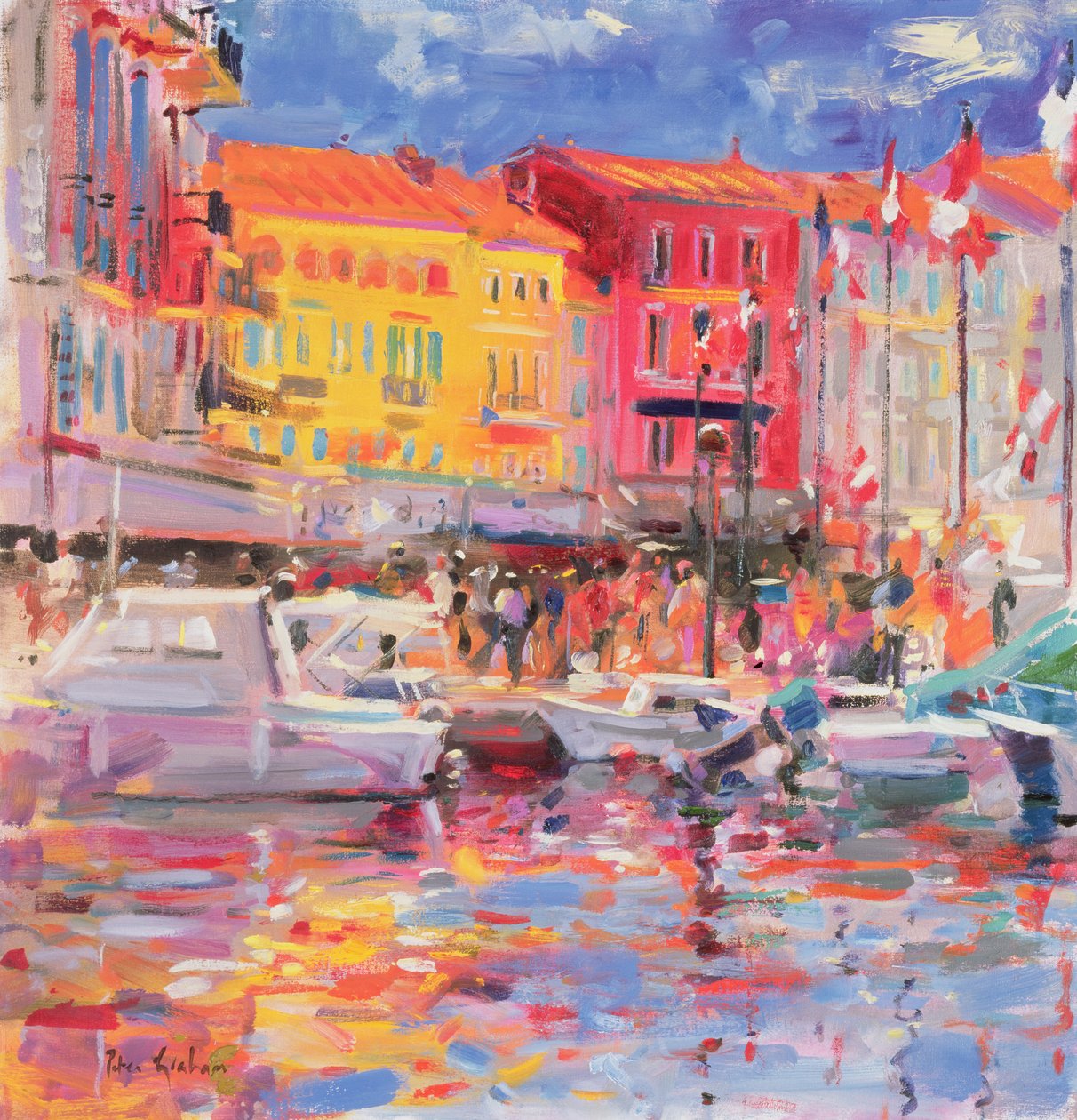 El Puerto de St Tropez, 2002 de Peter Graham (Contemporary)